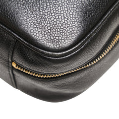 シャネル ココマーク バニティバッグ ブラック キャビアスキン レディース CHANEL 【中古】