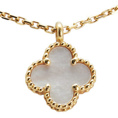 ヴァンクリーフ&アーペル スウィート アルハンブラ シェル ネックレス K18YG イエローゴールド レディース Van Cleef & Arpels 【中古】