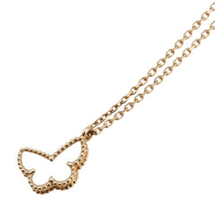 ヴァンクリーフ&アーペル スウィートアルハンブラ パピヨン シェル ネックレス K18YG イエローゴールド レディース Van Cleef & Arpels 【中古】