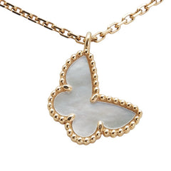 ヴァンクリーフ&アーペル スウィートアルハンブラ パピヨン シェル ネックレス K18YG イエローゴールド レディース Van Cleef & Arpels 【中古】