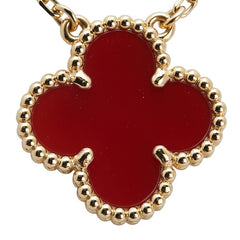 ヴァンクリーフ&アーペル ヴィンテージ アルハンブラ ペンダントネックレス VCARD38500 K18YG イエローゴールド カーネリアン レディース Van Cleef & Arpels 【中古】