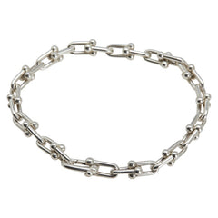 ティファニー ハードウェア スモールリンク ブレスレット SV925 シルバー メンズ TIFFANY&Co. 【中古】