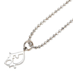 ディオール ロゴ ネックレス シルバー メタル レディース Dior 【中古】