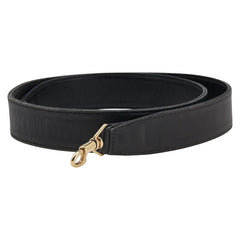 グッチ ショルダーストラップ ブラック ゴールド レザー レディース GUCCI 【中古】