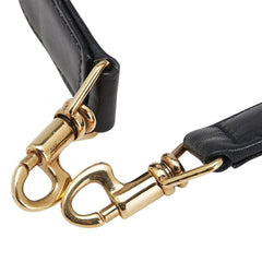 グッチ ショルダーストラップ ブラック ゴールド レザー レディース GUCCI 【中古】