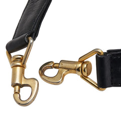 グッチ ショルダーストラップ ブラック ゴールド レザー レディース GUCCI 【中古】