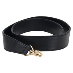 グッチ ショルダーストラップ ブラック ゴールド レザー レディース GUCCI 【中古】