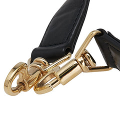 グッチ ショルダーストラップ ブラック ゴールド レザー レディース GUCCI 【中古】