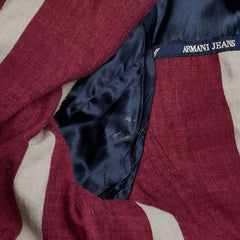 アルマーニ JEANS ダブルブレスト ピーコート ジャケット サイズ:44 ネイビー ウール ポリアミド メンズ ARMANI 【中古】