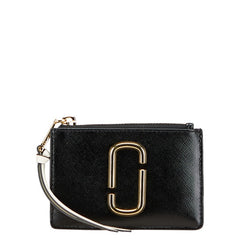 マークジェイコブス ザ スナップショット コインケース フラグメントケース ブラック グレー ホワイト レザー レディース MARC JACOBS 【中古】