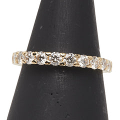 K18YG イエローゴールド ダイヤ1.00ct エタニティ リング 指輪 レディース 12.5号 【中古】