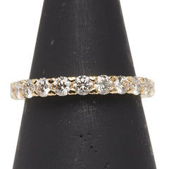 K18YG イエローゴールド ダイヤ1.00ct エタニティ リング 指輪 レディース 12.5号 【中古】