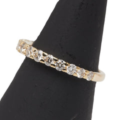 K18YG イエローゴールド ダイヤ1.00ct エタニティ リング 指輪 レディース 12.5号 【中古】