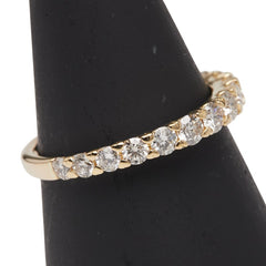 K18YG イエローゴールド ダイヤ1.00ct エタニティ リング 指輪 レディース 12.5号 【中古】