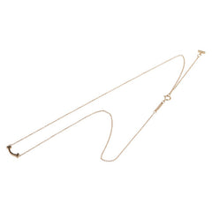 ティファニー Tスマイル ミニ ペンダントネックレス K18PG ピンクゴールド レディース TIFFANY&Co. 【中古】