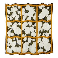 シャネル カメリア スカーフ ブラック ホワイト マルチカラー シルク レディース CHANEL 【中古】