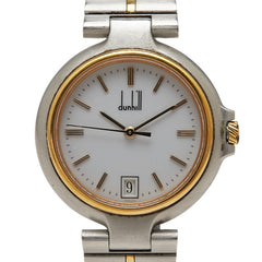 ダンヒル ミレニアム 腕時計 クオーツ ホワイト文字盤 ステンレススチール メッキ レディース Dunhill 【中古】