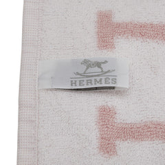エルメス カレタオル アヴァロン ハンドタオル タオル ピンク ローズリラ コットン レディース HERMES 【中古】