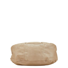 マークジェイコブス ロゴプレート ショルダーバッグ グレージュ レザー レディース MARC JACOBS 【中古】