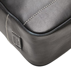 コーチ ステッチ モチーフ ハンドバッグ トートバッグ 7787 ブラック レザー レディース COACH 【中古】