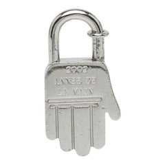 エルメス ANNEE DE LA MAIN 2002 ハンド モチーフ カデナ チャーム シルバー メタル レディース HERMES 【中古】