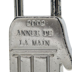 エルメス ANNEE DE LA MAIN 2002 ハンド モチーフ カデナ チャーム シルバー メタル レディース HERMES 【中古】
