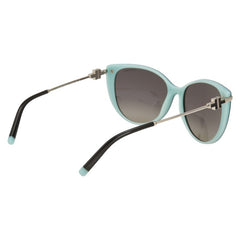 ティファニー Tナロー サングラス キャットアイ グラデーションレンズ TF4178 ブラック ティファニーブルー プラスチック レディース TIFFANY&Co. 【中古】