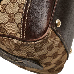 グッチ プリンシー シェリーライン GGキャンバス ハンドバッグ 161720 ベージュ マルチカラー キャンバス レザー レディース GUCCI 【中古】