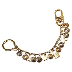 ルイ ヴィトン ポルトクレ シェンヌ パスティーユ チャーム キーリング キーホルダー M65386 ゴールド メッキ レディース LOUIS VUITTON 【中古】