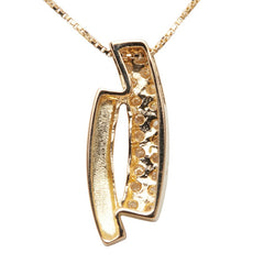 K18YG イエローゴールド ダイヤ0.18ct ネックレス レディース 【中古】