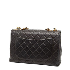 シャネル ココマーク マトラッセ チェーン ショルダーバッグ ブラック ラムスキン レディース CHANEL 【中古】