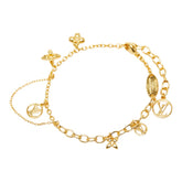 ルイ ヴィトン ブラスレ ブルーミング ブレスレット M64858 ゴールド メッキ レディース LOUIS VUITTON 【中古】