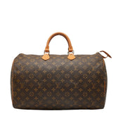 ルイ ヴィトン モノグラム スピーディ40 ボストンバッグ ハンドバッグ M41522 ブラウン PVC レザー レディース LOUIS VUITTON 【中古】