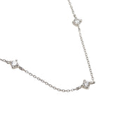 ヨンドシー ラインストーン ブレスレット シルバー メタル レディース 4℃ 【中古】