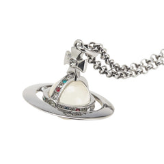 ヴィヴィアンウエストウッド オーブ ラインストーン ネックレス シルバー メタル レディース Vivienne Westwood 【中古】
