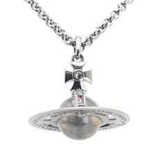 ヴィヴィアンウエストウッド オーブ ラインストーン ネックレス シルバー メタル レディース Vivienne Westwood 【中古】