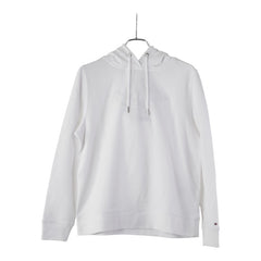 トミーヒルフィガー パーカー プルオーバー サイズ:S ホワイト コットン レディース TOMMY HILFIGER 【中古】
