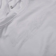 トミーヒルフィガー パーカー プルオーバー サイズ:S ホワイト コットン レディース TOMMY HILFIGER 【中古】