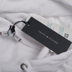 トミーヒルフィガー パーカー プルオーバー サイズ:S ホワイト コットン レディース TOMMY HILFIGER 【中古】