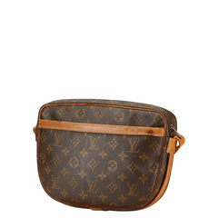 ルイ ヴィトン モノグラム ジュヌフィーユ 斜め掛け ショルダーバッグ M51226 ブラウン PVC レザー レディース LOUIS VUITTON 【中古】