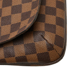 ルイ ヴィトン ダミエ ミュゼット サルサ ロング 斜め掛け ショルダーバッグ N51300 ブラウン PVC レザー レディース LOUIS VUITTON 【中古】