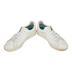 ルイ ヴィトン LVロゴ ローカット スニーカー サイズ:7 ホワイト グリーン レザー メンズ LOUIS VUITTON 【中古】