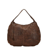 マルニ ハンドバッグ ワンショルダーバッグ ブラウン レザー レディース MARNI 【中古】