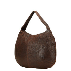 マルニ ハンドバッグ ワンショルダーバッグ ブラウン レザー レディース MARNI 【中古】