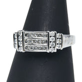 K18WG ホワイトゴールド ダイヤ0.50ct リング 指輪 レディース 16号 【中古】