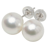 K14WG ホワイトゴールド アコヤパール8.5mm スタッドピアス レディース 【中古】