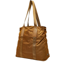 プラダ 三角ロゴプレート トートバッグ ショルダーバッグ ブラウン ナイロン レザー レディース PRADA 【中古】