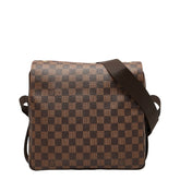 ルイ ヴィトン ダミエ ナヴィグリオ 斜め掛け ショルダーバッグ N45255 ブラウン PVC レザー レディース LOUIS VUITTON 【中古】