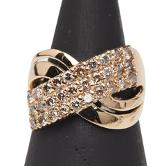 K18YG イエローゴールド ダイヤ1.00ct リング 指輪 レディース 13号 【中古】