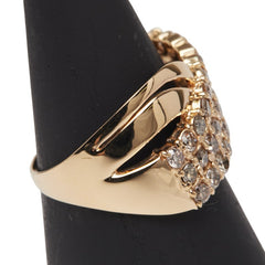 K18YG イエローゴールド ダイヤ1.00ct リング 指輪 レディース 13号 【中古】